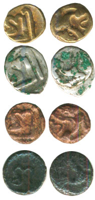 1098 1126 medieval gold silver 4coins sivaka