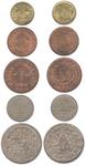 1964 5 coins set
